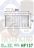 Filtr oleje HF 137 SUZUKI DR 600/650/750/800